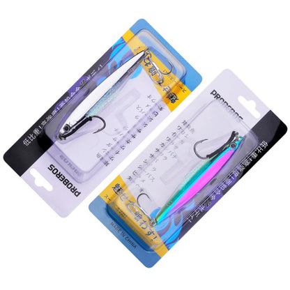 PROBEROS LF144 Zinc Alloy Lure Long-Distance Casting Fast-Draw Spanish Mackerel Mirror Bait, 15g, 20g, 30g, 40g, 60g, 80g, 10g