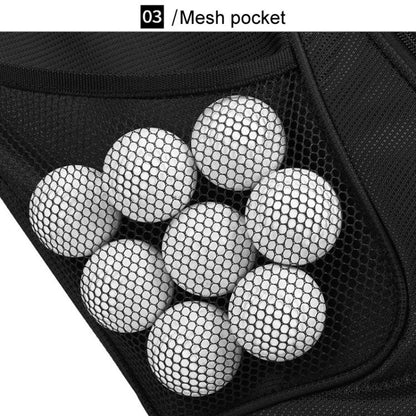 PGM QB146 Lightweight Protable Double Shoulder Golf Clubs Bag Unisex Holder Pack With 14 Slots For Poles