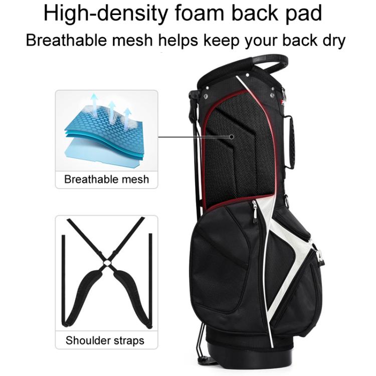 PGM QB146 Lightweight Protable Double Shoulder Golf Clubs Bag Unisex Holder Pack With 14 Slots For Poles