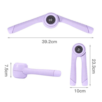 Triangular Mechanical Design Gripper Silent Arm Strength Trainer, Counting Model Violet, Violet, Counting Model Sky Gray, Sky Gray