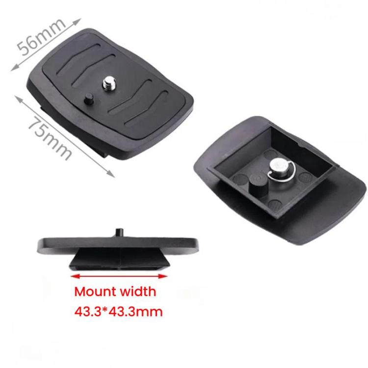 43.3mm Quick Release Plate For WeiFeng WT3560 ST3560 Tripod, A73