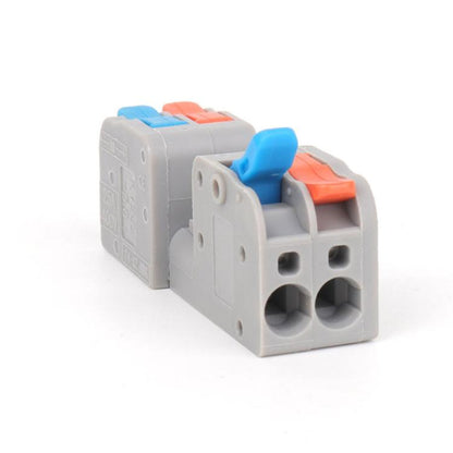 10pcs 2 In 2 Out Terminal Block Wire Push-on Quick Docking Snap Cap, KV232 2 In 2 Out