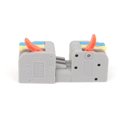 5pcs 3 In 3 Out Terminal Block Push-type Junction Box, KV232 3 In 3 Out