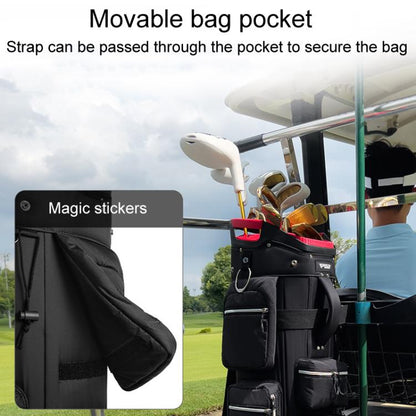 PGM QB166 Portable Large Capacity Waterproof Golf Cart Bag Holds Clubs In Place