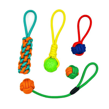 Pet Knot Chewing Toy Combination Set, 10pcs /Set Red Footprint Flying Disc 745, 5pcs /Set Polypropylene Model 435, 6pcs /Set 370 Models, 4pcs /Set 315 Models