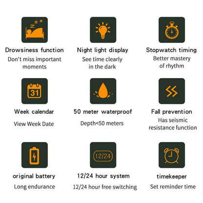SANDA 3355 Camouflage Multifunction Watch Alarm Clock Waterproof Electronic Watch, Black, Black White, Green Black, Green White, Gray Black, Gray White, Yellow Black, Yellow White