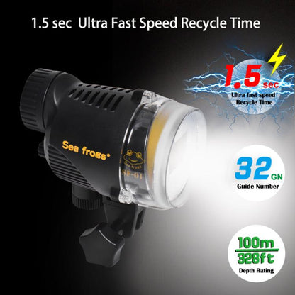 Sea Frogs SF-01  100M/328FT Underwater Strobe For Diving Photography