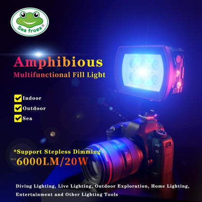 Sea Frogs 40M/130FT 6000 Lumen Underwater Photography Light