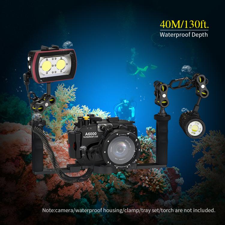 Sea Frogs SL-21 3500 Lumen 40m/130ft Waterproof Video Light For Diving Photo, SL-21
