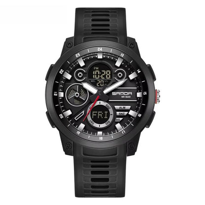 SANDA 3379 Sport Waterproof Alarm Clock Reminder Electronic Watch