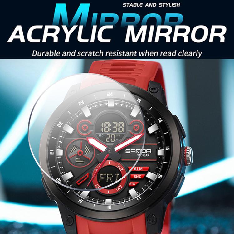 SANDA 3379 Sport Waterproof Alarm Clock Reminder Electronic Watch