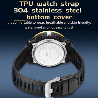 SANDA 3379 Sport Waterproof Alarm Clock Reminder Electronic Watch