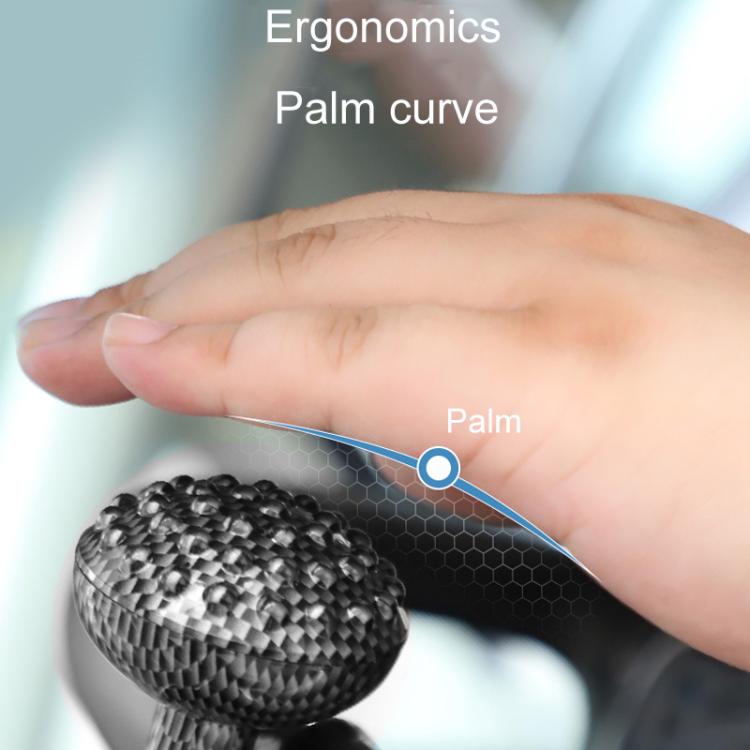 Car Steering Wheel Booster Non-Slip One-Handed Turning Assistant Ball, Mahogany-Massage Model, Black-Massage Model, Carbon Fiber Pattern-Massage Model