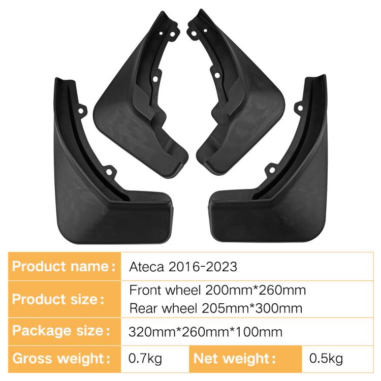For SEAT Ateca/Volkswagen Jetta VS5 Car Tire Soft Rubber Fender