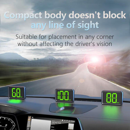 X1 Smart HUD Head-up Display Car GPS Speed Display HD Head-up Display, KM/H, MPH