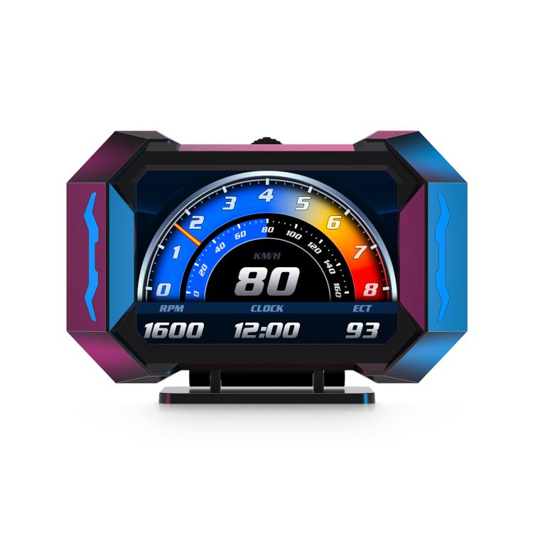 P25 Car HUD Head-up Display OBD+GPS LCD Multifunctional Instrument, P25