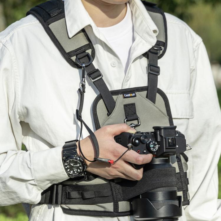 Camera Strap Vest Outdoor Stress Relief DSLR Camera Quick Release Vest, D182