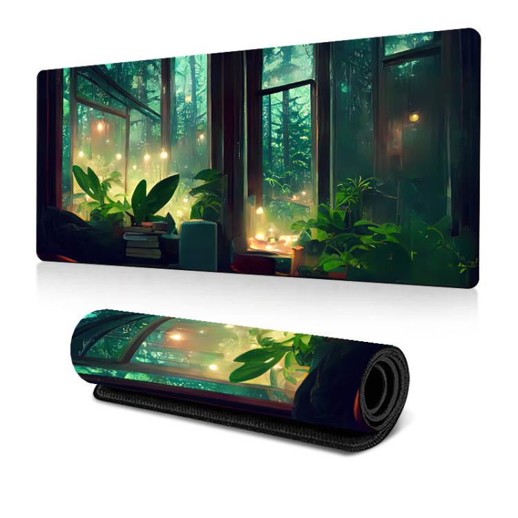 Frog Mouse Pad Cute Green Desk Mat With Non-Slip Rubber Base  For Computer Laptop, 300x600x2mm, 300x600x3mm, 300x700x2mm, 300x700x3mm, 300x800x2mm, 300x800x3mm, 400x900x2mm, 400x900x3mm
