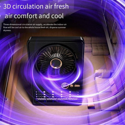 2-in-1 Household Electric Fan Mosquito Killer Lamp LED Digita lDesktop Fan, Plug-in Black, Plug-in White, 3000mAh Black, 3000mAh White