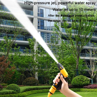 High-pressure Car Wash Sprinkler Household Spray Nozzle Rinse Watering Car Cleaning Tools, No Fittings, With Connectors+10m Spring Tube, With Connectors+20m Spring Tube, With Connectors+30m Spring Tube, With Connectors+10m Spring Tube+Foam Jug