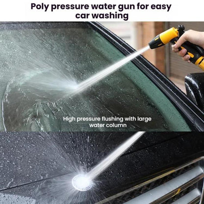 High-pressure Car Wash Sprinkler Household Spray Nozzle Rinse Watering Car Cleaning Tools, No Fittings, With Connectors+10m Spring Tube, With Connectors+20m Spring Tube, With Connectors+30m Spring Tube, With Connectors+10m Spring Tube+Foam Jug