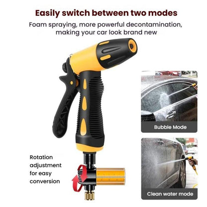 High-pressure Car Wash Sprinkler Household Spray Nozzle Rinse Watering Car Cleaning Tools, No Fittings, With Connectors+10m Spring Tube, With Connectors+20m Spring Tube, With Connectors+30m Spring Tube, With Connectors+10m Spring Tube+Foam Jug