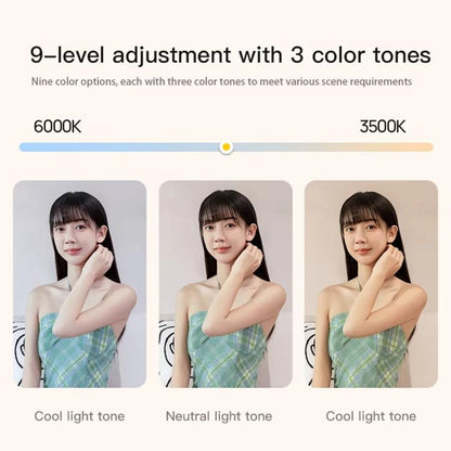 1.7m 14-Inch Suitcase Integrated Design Fill Light Foldable 3500-6000K Full-Screen Live Photography  Video Light, YY-3