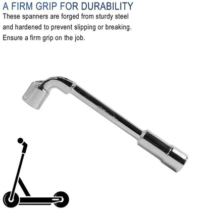 For INOKIM OXO OX Electrical Scooter 19mm L-Shaped Open-End Socket Wrench For Fixing The Motor Nut, X1665