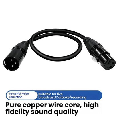 VEGGIEG Male to Female Microphone Stereo Microphone Cable Amplifier XLR Balanced Copper Cannon Audio Cable, 0.3m, 0.5m, 1m, 1.5m, 2m, 3m, 5m, 8m, 10m, 15m, 20m