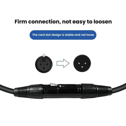 VEGGIEG Male to Female Microphone Stereo Microphone Cable Amplifier XLR Balanced Copper Cannon Audio Cable, 0.3m, 0.5m, 1m, 1.5m, 2m, 3m, 5m, 8m, 10m, 15m, 20m