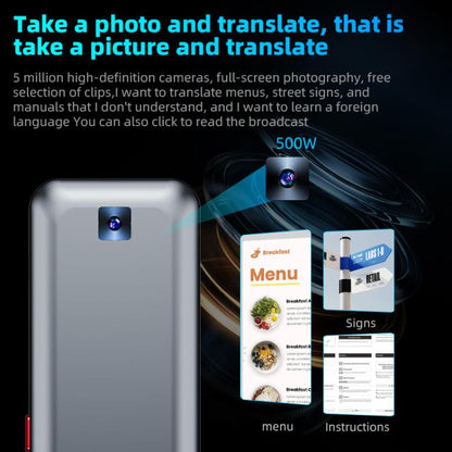 3.1-inch Screen Multilanguage AI Translator Device 139 Online/17 Offline Languages, Real-Time Voice/Photo/Text Translation, Z15W
