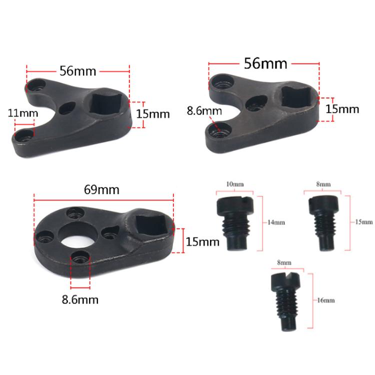 Outboard Trim Tilt Pin Wrench Tool Set For Yamaha Suzuki MT0004 MT0006 MT0009, All Black