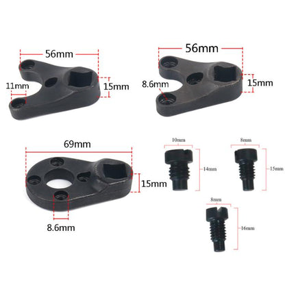 Outboard Trim Tilt Pin Wrench Tool Set For Yamaha Suzuki MT0004 MT0006 MT0009, All Black