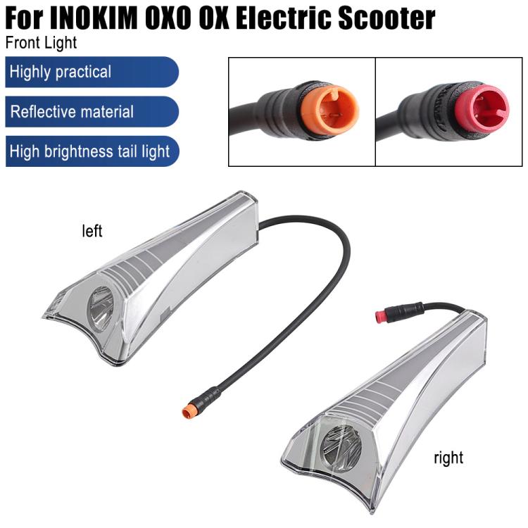 X1669 For INOKIM OXO OX Electrical Scooter Front Light High Brightness LED Decorative Light Accessories, Left, Right