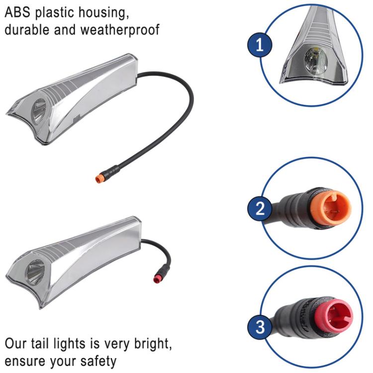 X1669 For INOKIM OXO OX Electrical Scooter Front Light High Brightness LED Decorative Light Accessories, Left, Right