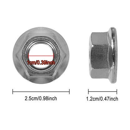 For INOKIM OXO OX Electrical Scooter Universal M12 Iron Flange Nut With Teeth For Fixing Motor Shaft, 2xX1398
