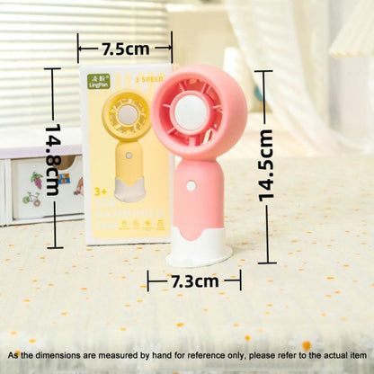 Handheld Rechargeable Fan Outdoor Camping Cooling Fan With Phone Holder Base