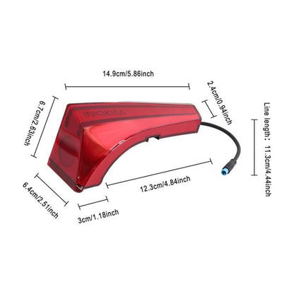 For INOKIM OXO OX Electrical Scooter LED Tail Decorative Light Safety Warning Lamp Replacement Parts, X1666
