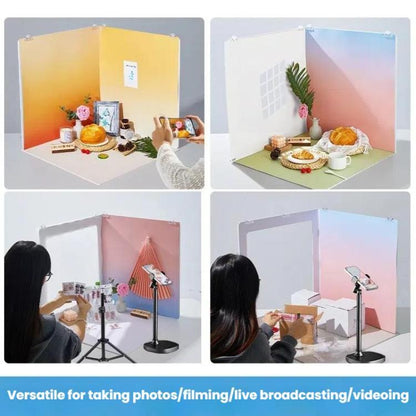 19pcs /Set 3D Shooting Background Board Live Broadcast Product Photography Props, 35cm, 47cm, 60cm