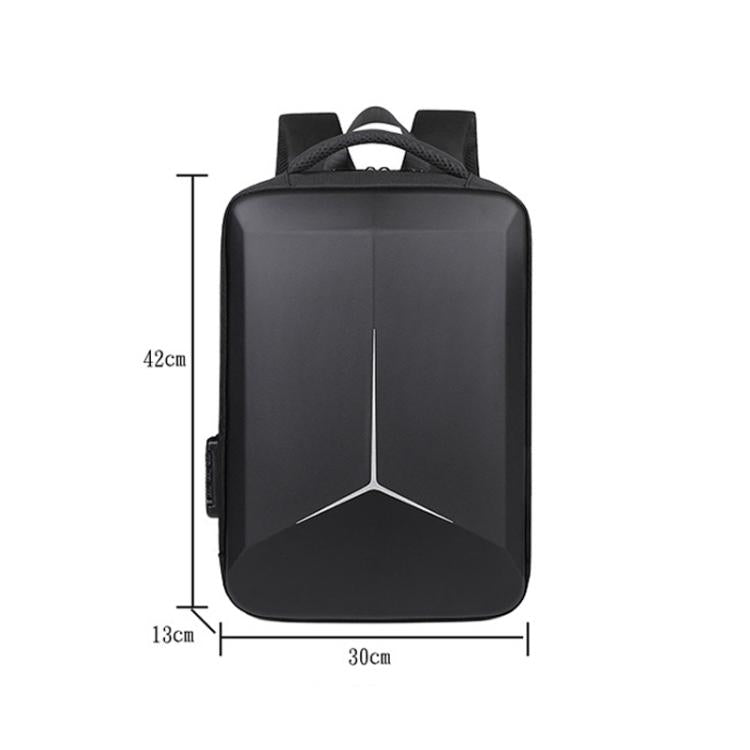 15.6-16.6 Inch Hard Shell Laptop Backpack with USB+Type-C Charging Ports Unisex Anti-Theft  Business Travel Bag, Gray, Blue, Black, Airbag Gray, Airbag Blue, Airbag Black