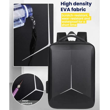15.6-16.6 Inch Hard Shell Laptop Backpack with USB+Type-C Charging Ports Unisex Anti-Theft  Business Travel Bag, Gray, Blue, Black, Airbag Gray, Airbag Blue, Airbag Black