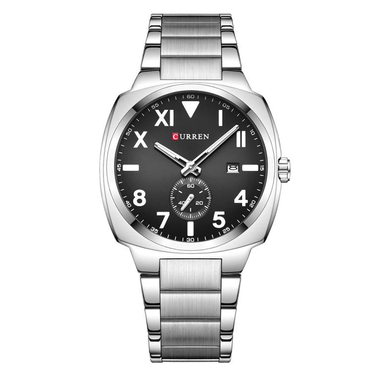 Curren Men Steel Band Calendar Business Quartz Watch