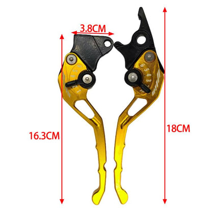 1pair TJSB-032 Aluminum Alloy Left Drum Right Disc Handle Brake Clutch Horn Handlebar Lever