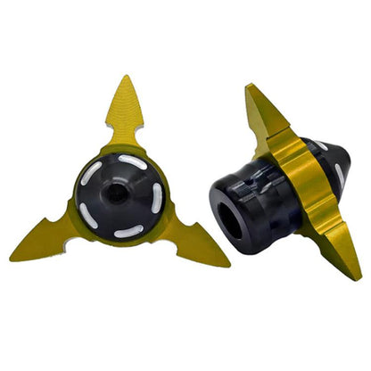 1pair QCB-034 Aluminum Alloy Dart Front Fork Cup Wheel Anti-fall Wear-resistant Decorative Cup