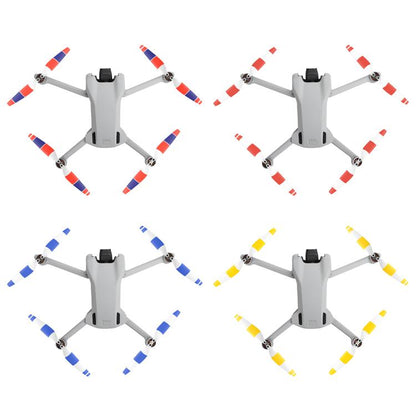 For DJI Mini 3 Drone 8pcs /Set 6030F Propeller Blades Low Noise Wings With Screwdrivers, Orange Tip, Silver Tip, Red, Blue, Yellow, Tricolor