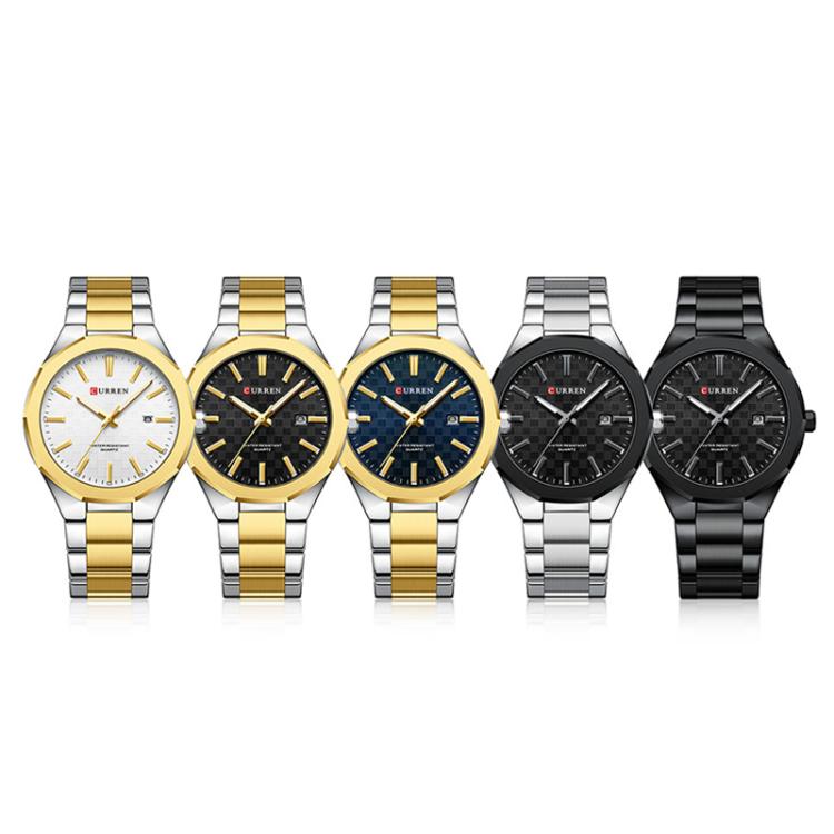 Curren Business Steel Band Calendar Men Quartz Watch