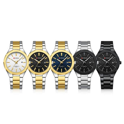 Curren Business Steel Band Calendar Men Quartz Watch