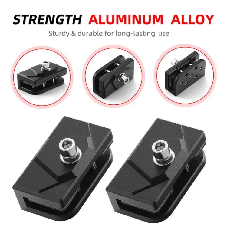 For Trucks SUVs Car Adjustable Aluminum Pillar Cover LED Work Light Pod Mounting Bracket Kit, 1pair