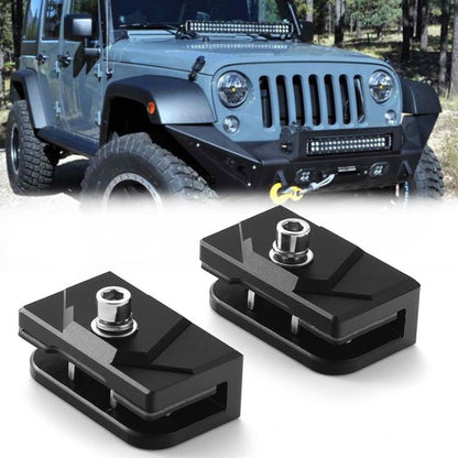 For Trucks SUVs Car Adjustable Aluminum Pillar Cover LED Work Light Pod Mounting Bracket Kit, 1pair