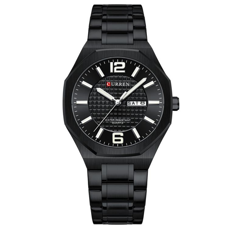 Curren Steel Band Calendar Men'S Business Quartz Watch